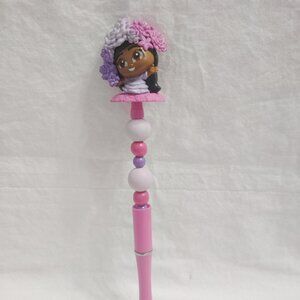 Disney Doorable Spring Isabela- Handmade Beaded Pen